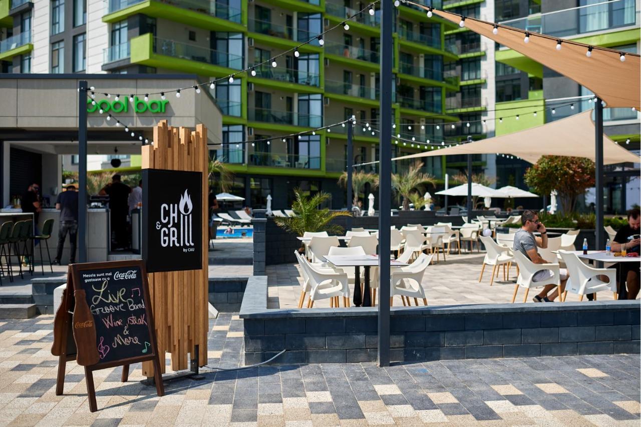 Coral Aparthotel Pool & Spa Mamaia Nord Navodari Bagian luar foto