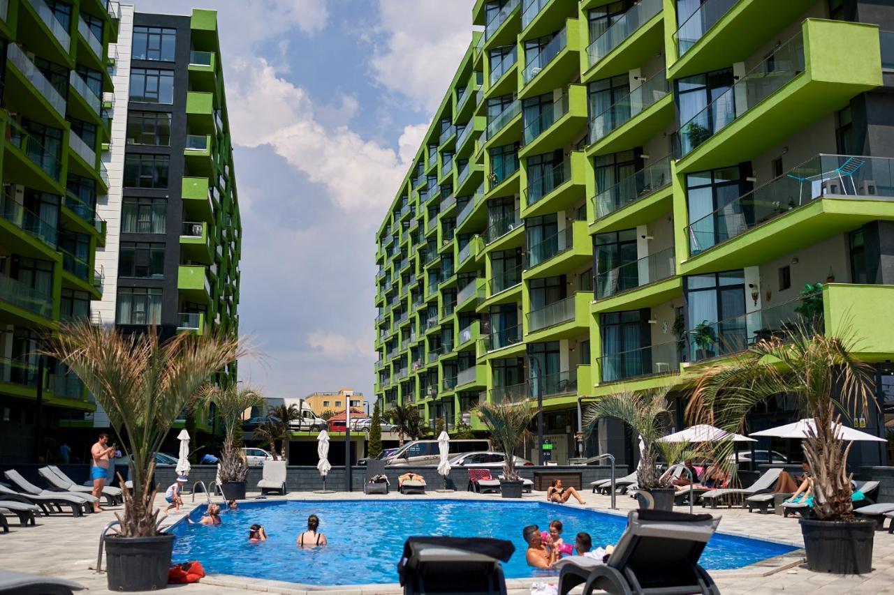 Coral Aparthotel Pool & Spa Mamaia Nord Navodari Bagian luar foto